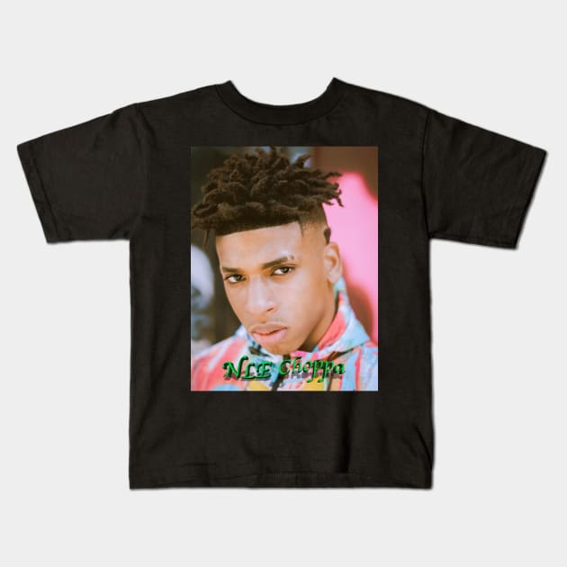 NLE Choppa Kids T-Shirt by jhalfacrelange